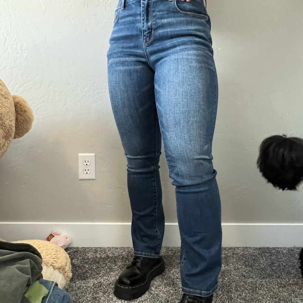 American Eagle Curvy Blue Bootcut Jeans